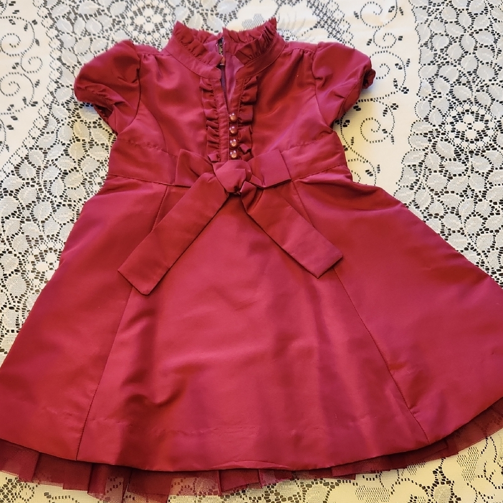 Charming Pink Dress with Bow